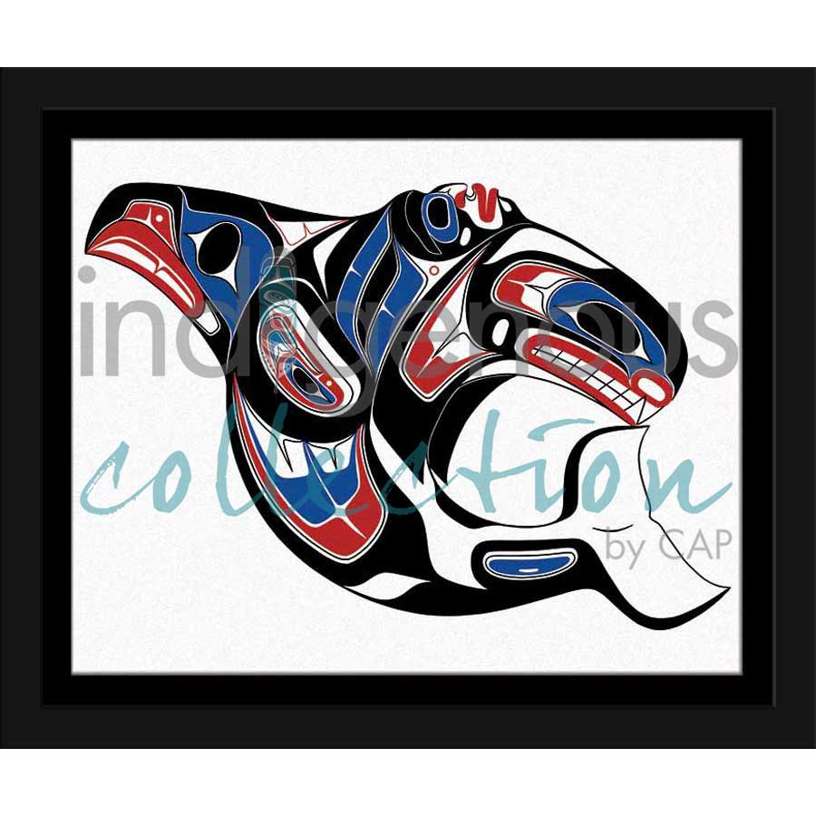Killer Whale Design by artist Richard Shorty - Northern Tutchone. Indigenous Collection