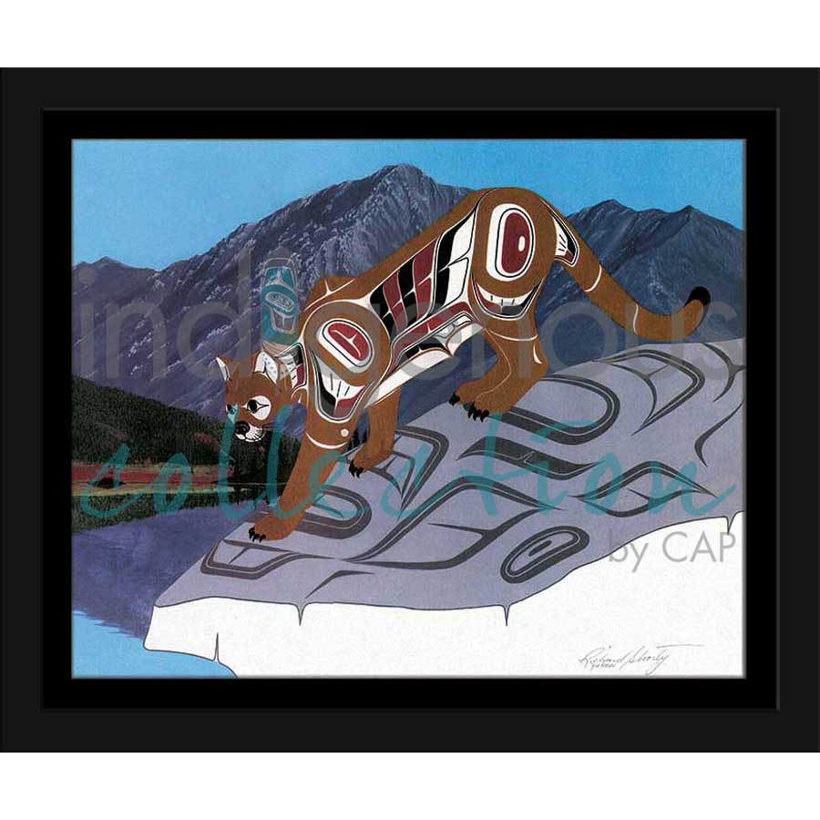 Mountain Lion by artist Richard Shorty - Northern Tutchone. Indigenous Collection