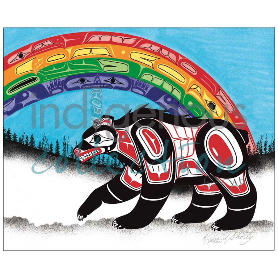 Rainbow Bear Canvas Prints