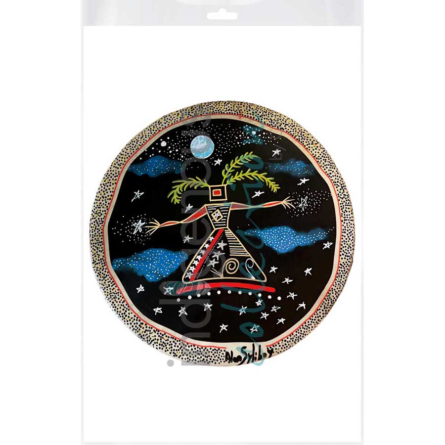 Spirit Woman Drum I by artist Alan Syliboy - Mi'kmaq. Indigenous Collection