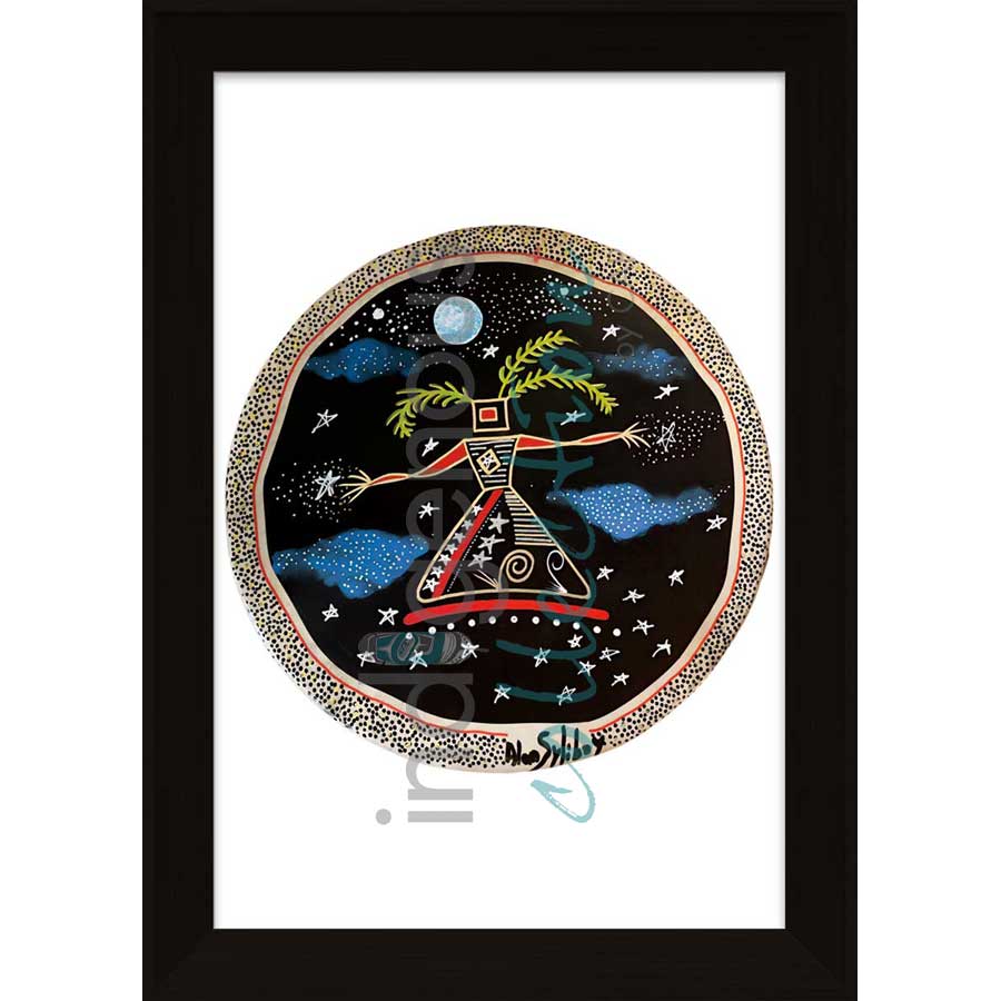 Spirit Woman Drum I by artist Alan Syliboy - Mi'kmaq. Indigenous Collection