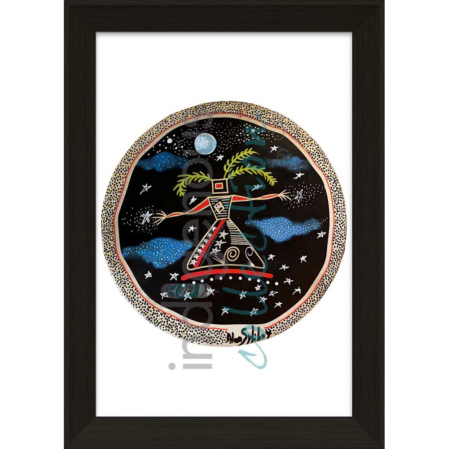 Spirit Woman Drum I by artist Alan Syliboy - Mi'kmaq. Indigenous Collection