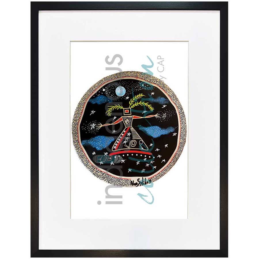 Spirit Woman Drum I by artist Alan Syliboy - Mi'kmaq. Indigenous Collection