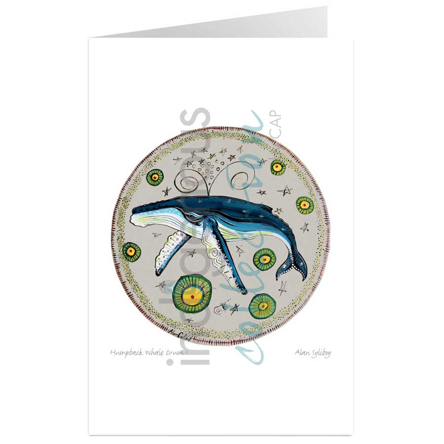 Humpback Whale Drum I by artist Alan Syliboy