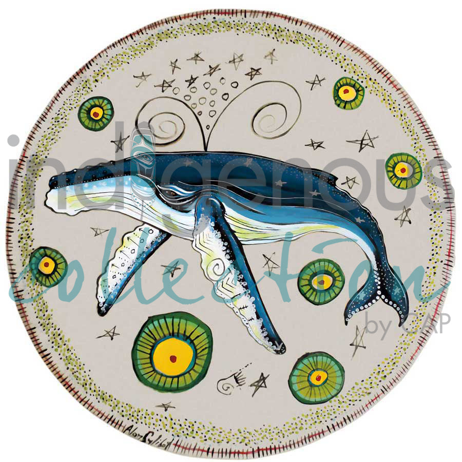 Humpback Whale Drum I by artist Alan Syliboy