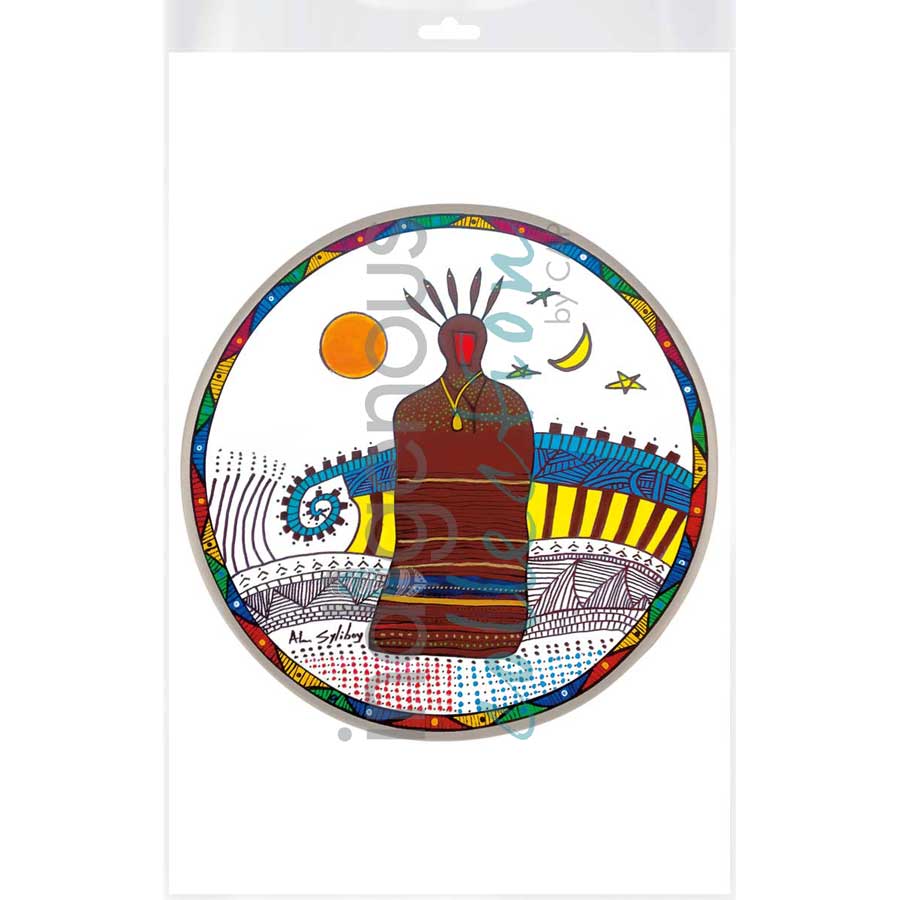 Membertou Drum by artist Alan Syliboy - Mi'kmaq. Indigenous Collection