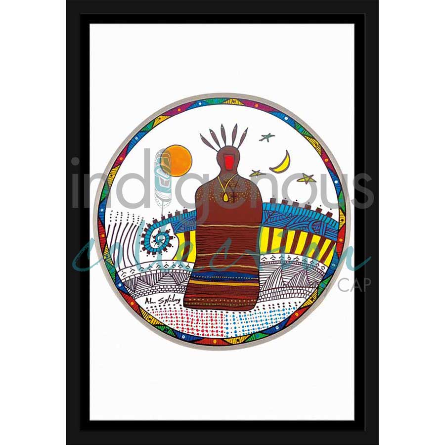 Membertou Drum by artist Alan Syliboy - Mi'kmaq. Indigenous Collection