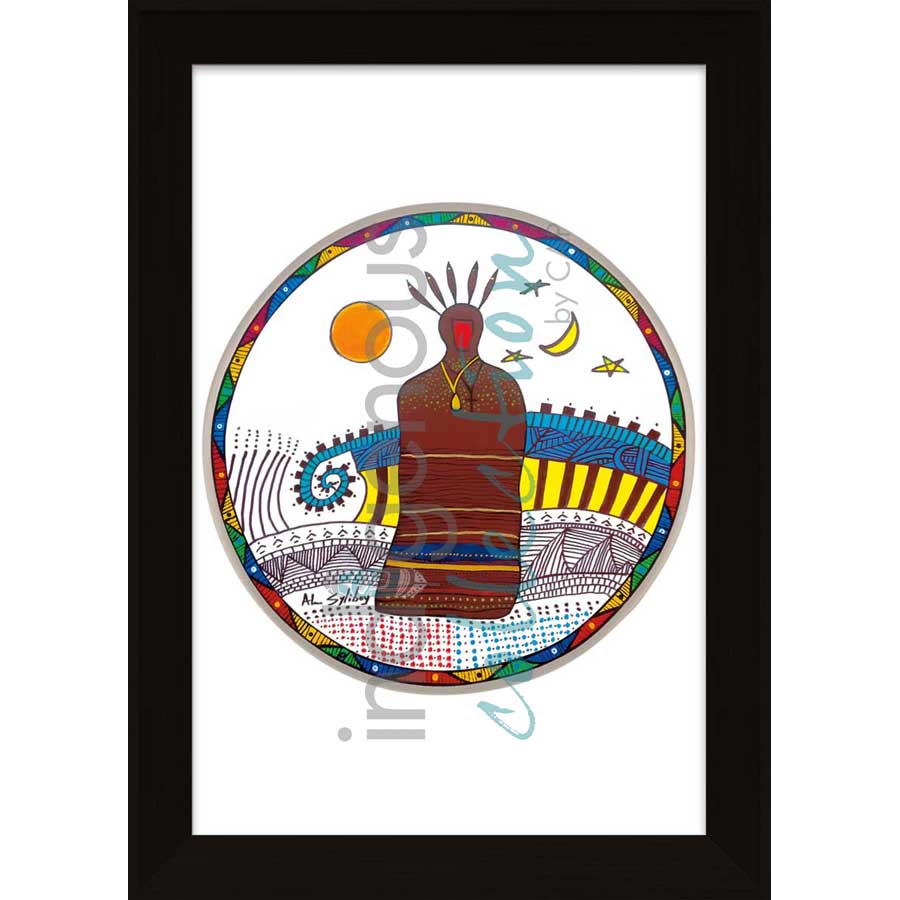 Membertou Drum by artist Alan Syliboy - Mi'kmaq. Indigenous Collection