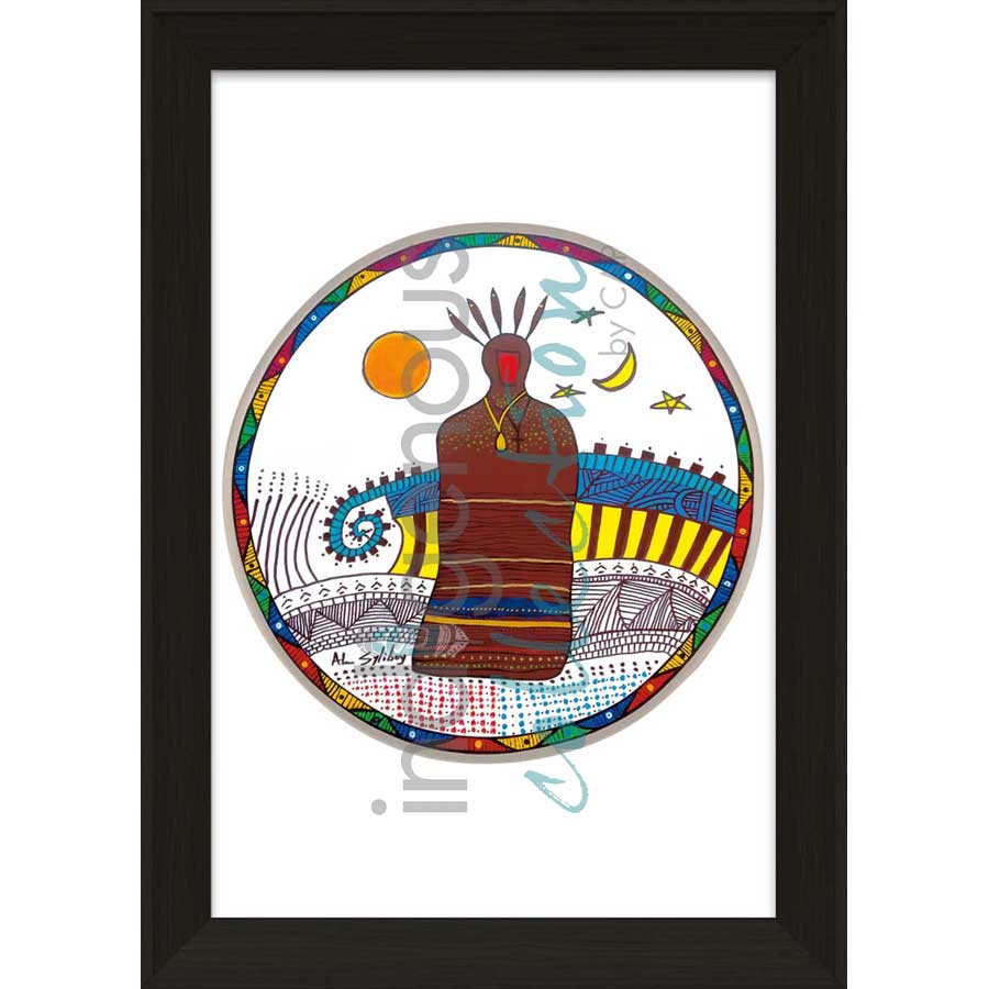 Membertou Drum by artist Alan Syliboy - Mi'kmaq. Indigenous Collection