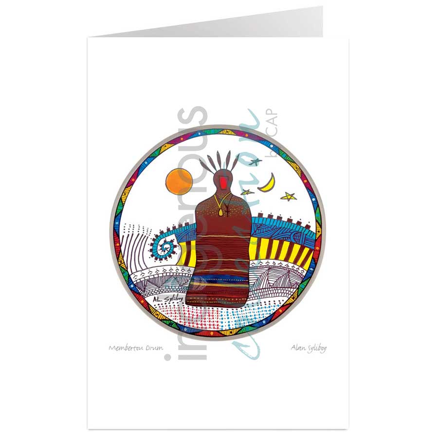 Membertou Drum by artist Alan Syliboy