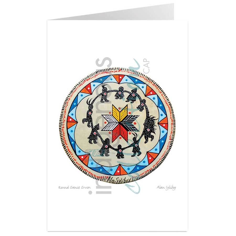 Round Dance Drum by artist Alan Syliboy