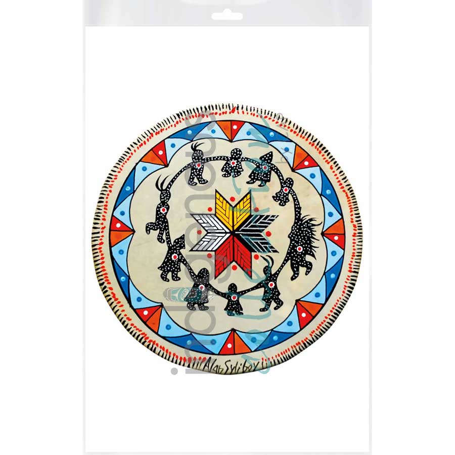 Round Dance Drum by artist Alan Syliboy - Mi'kmaq. Indigenous Collection