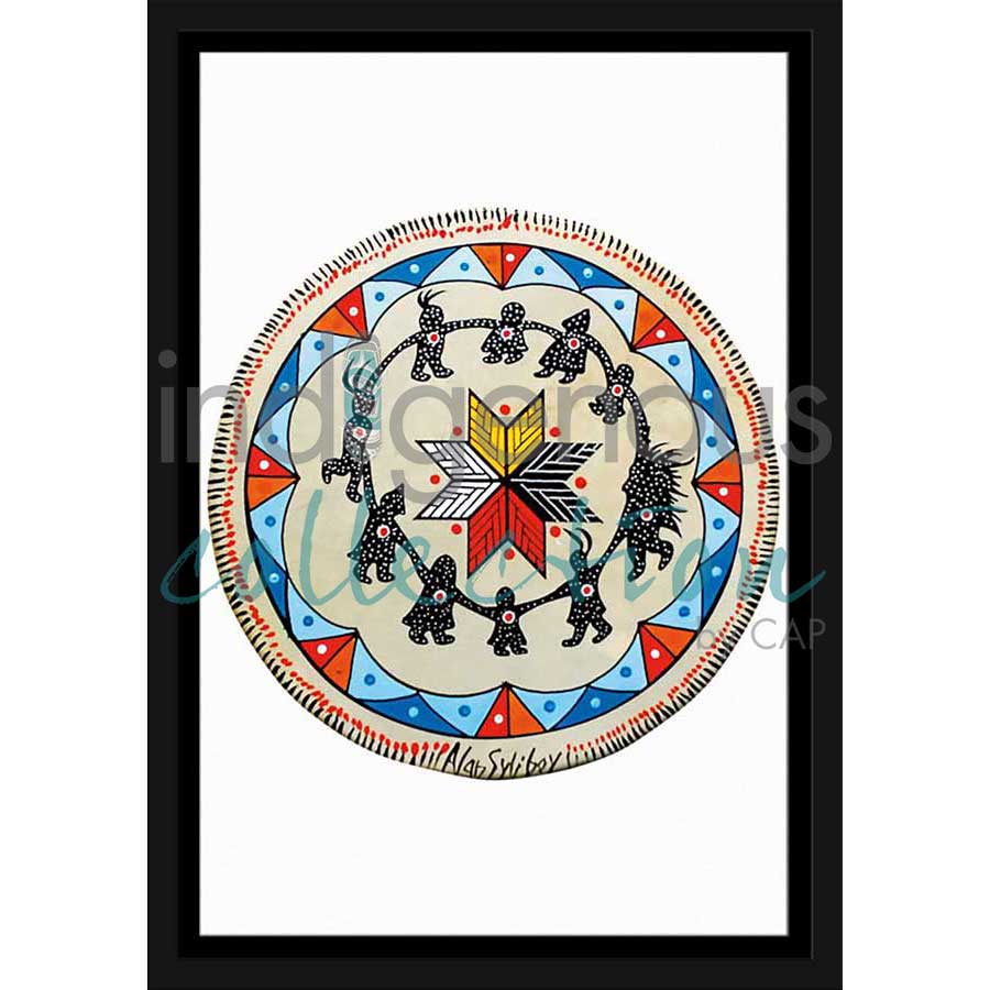 Round Dance Drum by artist Alan Syliboy - Mi'kmaq. Indigenous Collection