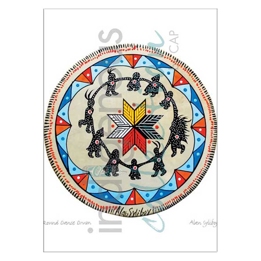 Round Dance Drum Canvas Prints