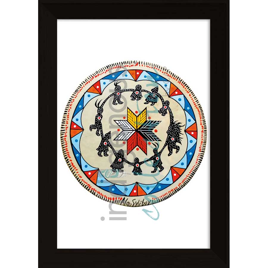 Round Dance Drum by artist Alan Syliboy - Mi'kmaq. Indigenous Collection