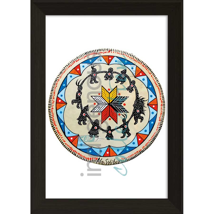 Round Dance Drum by artist Alan Syliboy - Mi'kmaq. Indigenous Collection