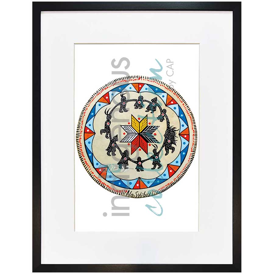 Round Dance Drum by artist Alan Syliboy - Mi'kmaq. Indigenous Collection