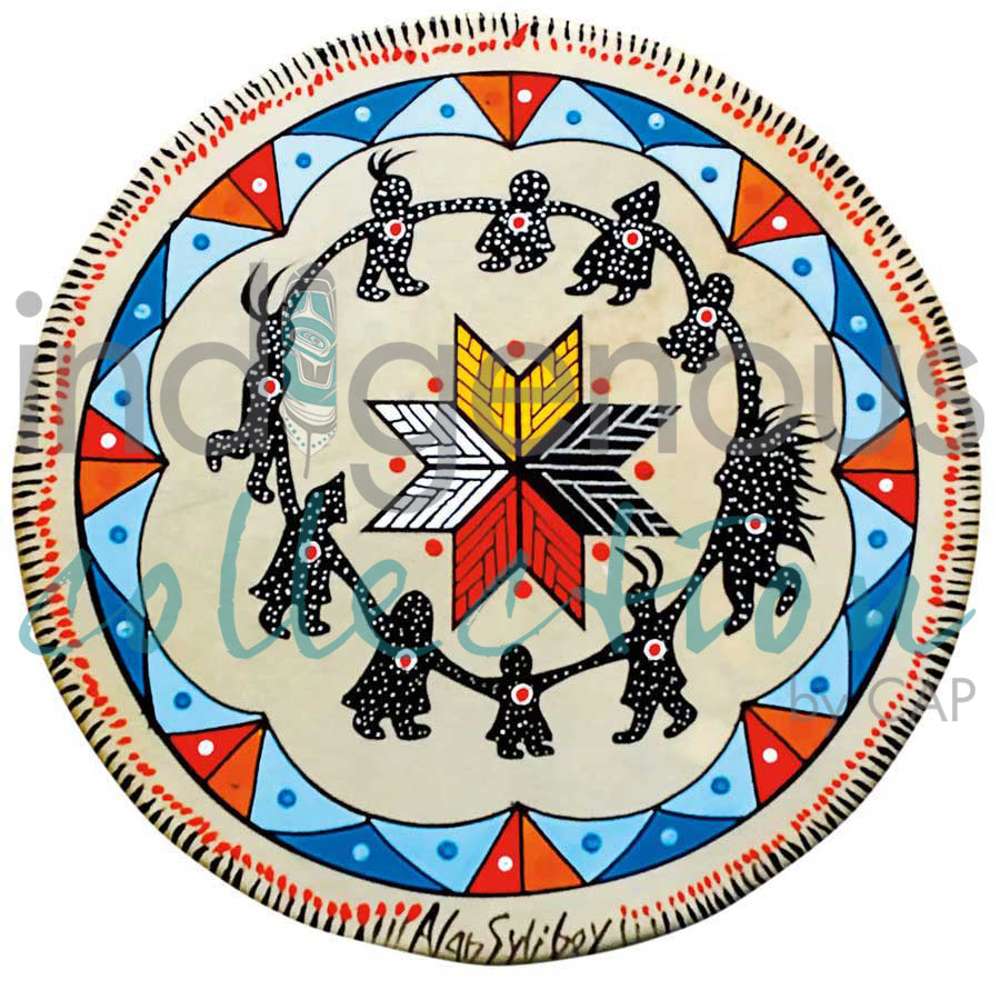 Round Dance Drum by artist Alan Syliboy