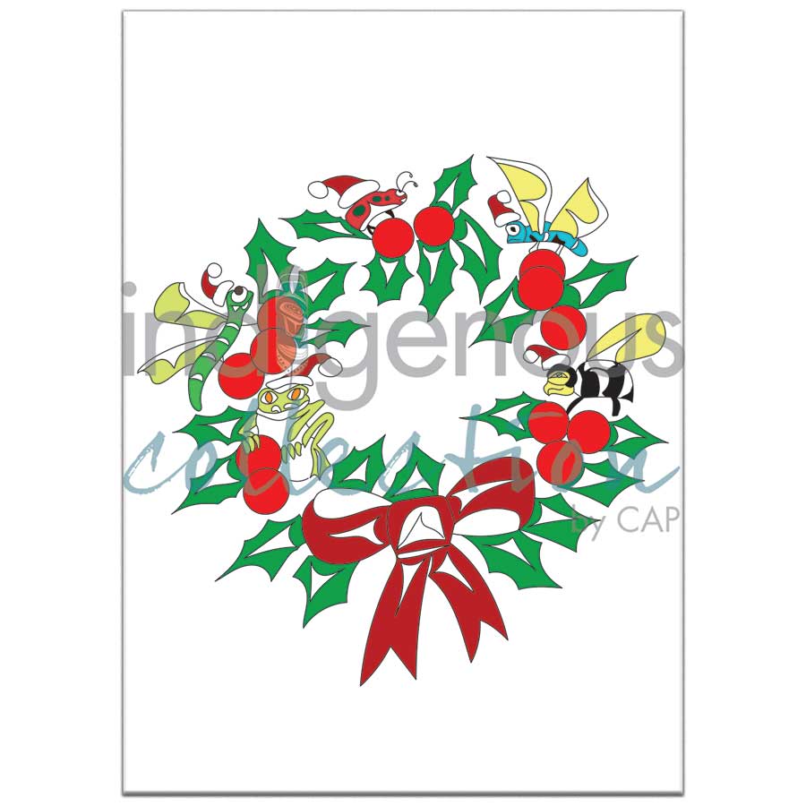 Christmas Cheer by artist Doug La Fortune - Coast Salish