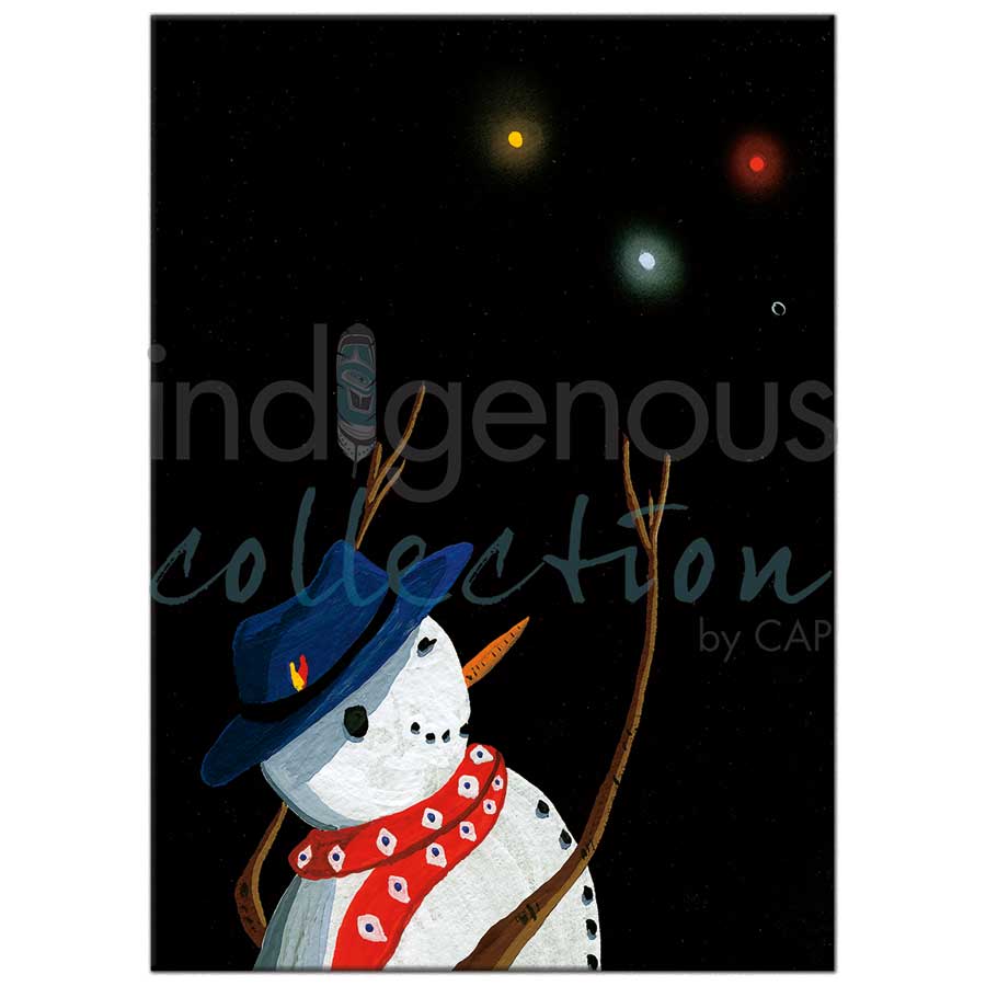 Snowman's Joy by artist Rick Beaver - Ojibway