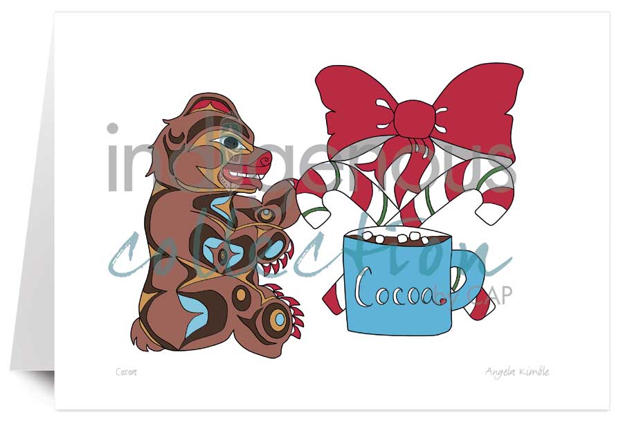 Cocoa 5 x 7 Art Card by artist Angela Kimble. Indigenous Collection