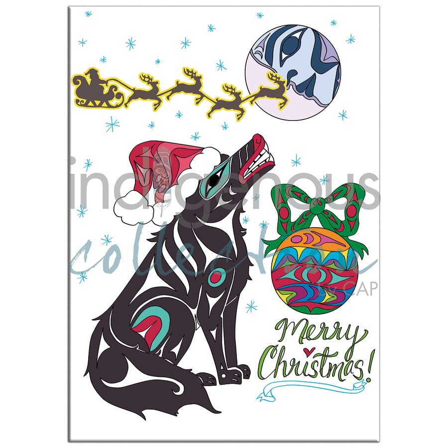 Xmas by artist Angela Kimble - Coast Salish / Nuu-Chah-Nulth