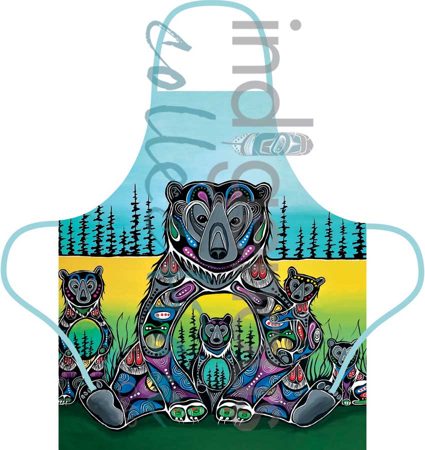 Bear Medicine Aprons by artist Jessica Somers