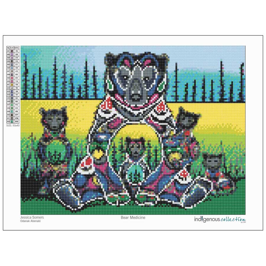 Bear Medicine Diamond Art Kit by artist Jessica Somers