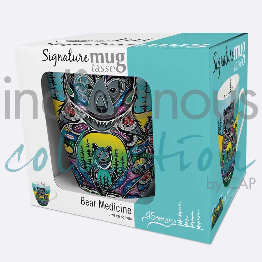 Bear Medicine 18 oz. Signature Mug by artist Jessica Somers