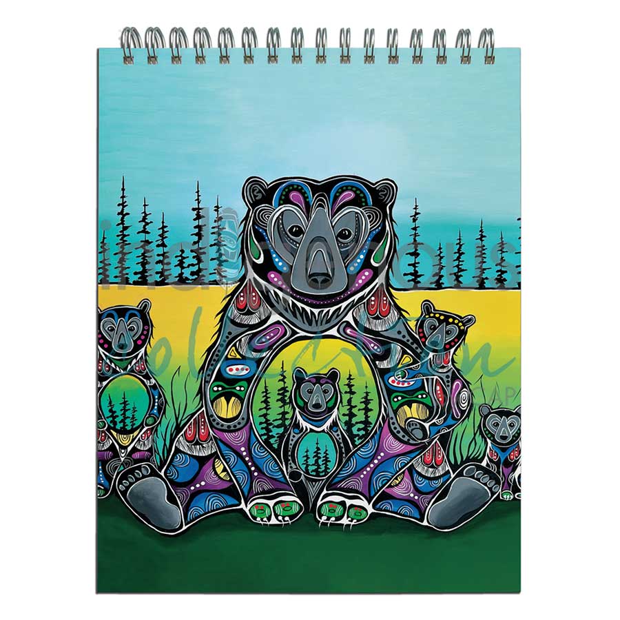 Bear Medicine Sketchbook by artist Jessica Somers. Indigenous Collection.