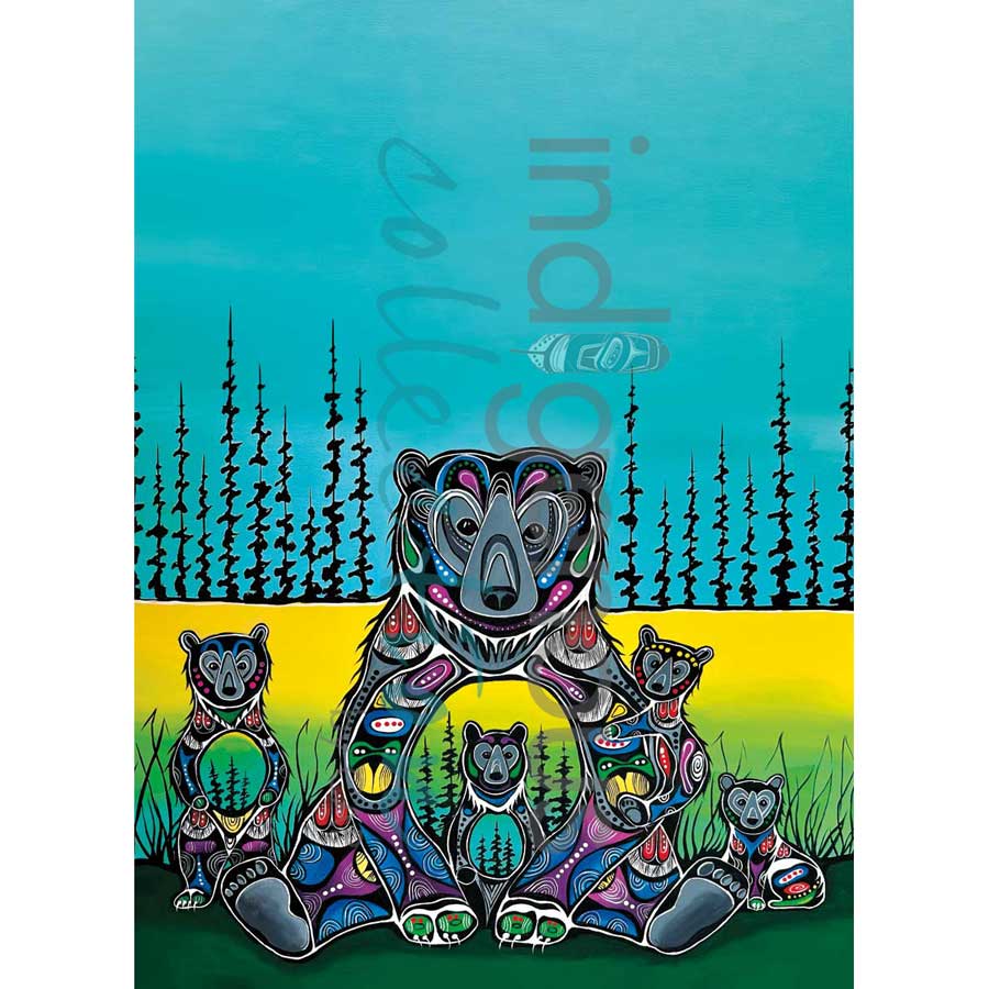 Bear Medicine Tea Towel by artist Jessica Somers