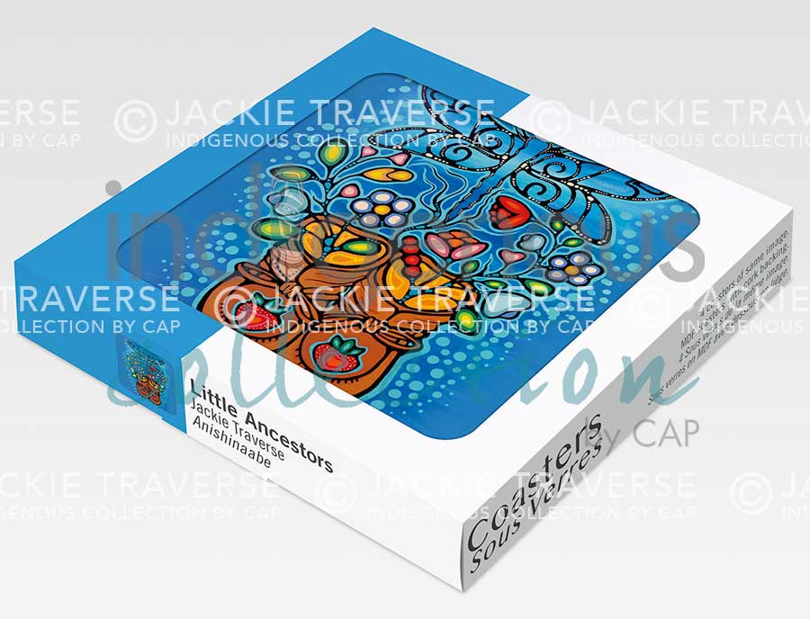 Little Ancestors Coaster by artist Jackie Traverse
