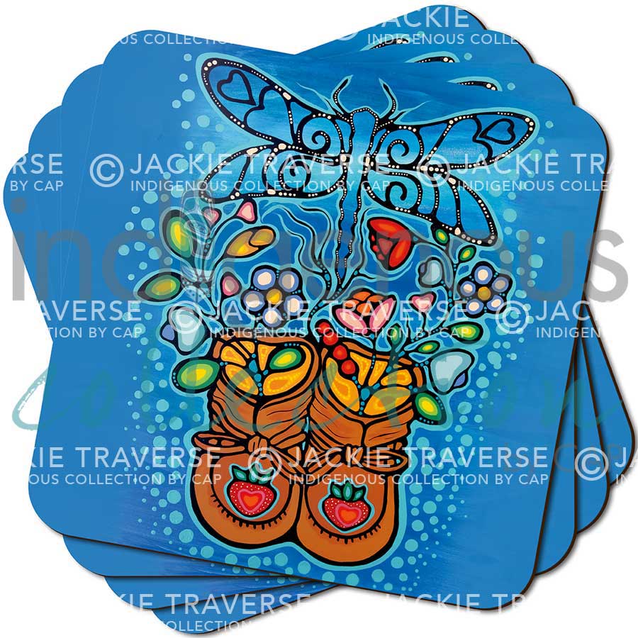 Little Ancestors Coaster by artist Jackie Traverse