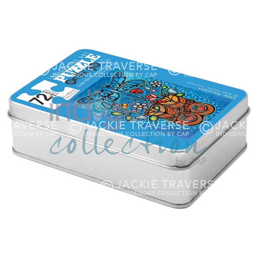 Little Ancestors Puzzle - On The Go - 72 Pcs by artist Jackie Traverse. Indigenous Collection.