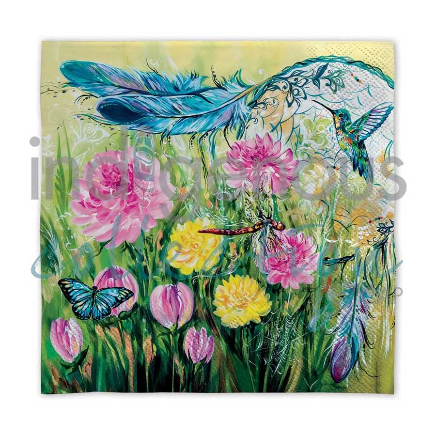 Dreamcatcher napkins by artist Carla Joseph