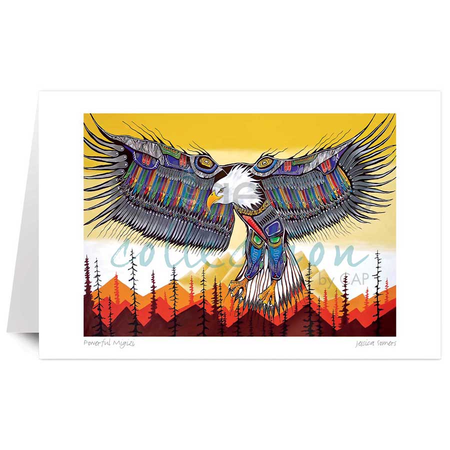 Powerful Migizi by artist Jessica Somers