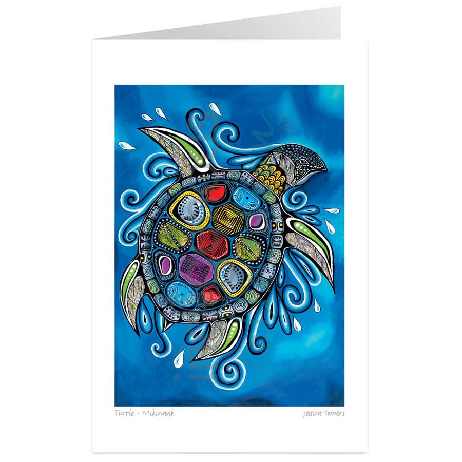 Turtle - Mikinaak by artist Jessica Somers