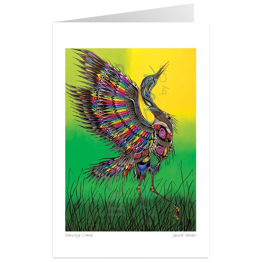 Dancing Crane by artist Jessica Somers