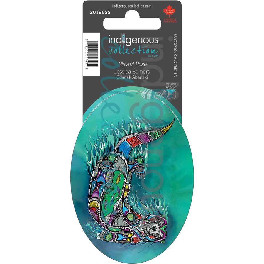 Playful Pose Sticker by artist Jessica Somers