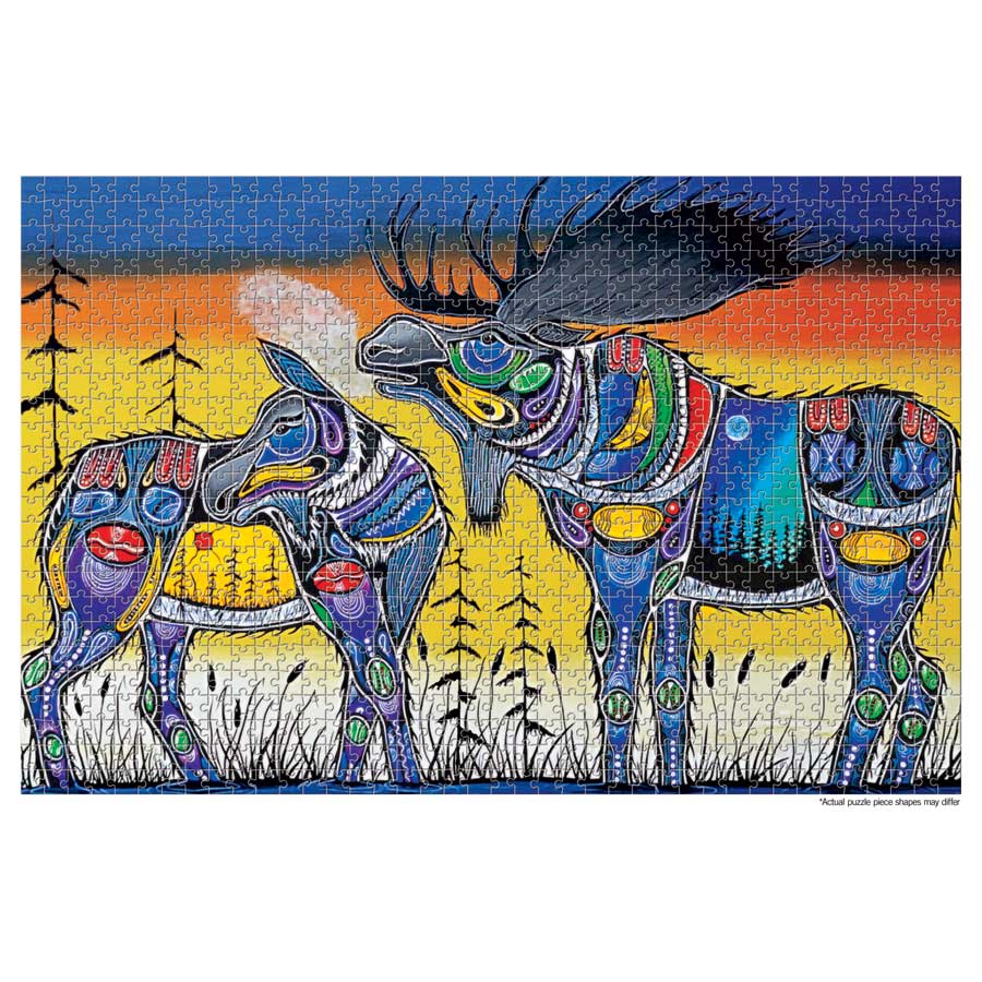 Resilience Beauties Puzzle - 1000 Pcs by artist Jessica Somers. Indigenous Collection.