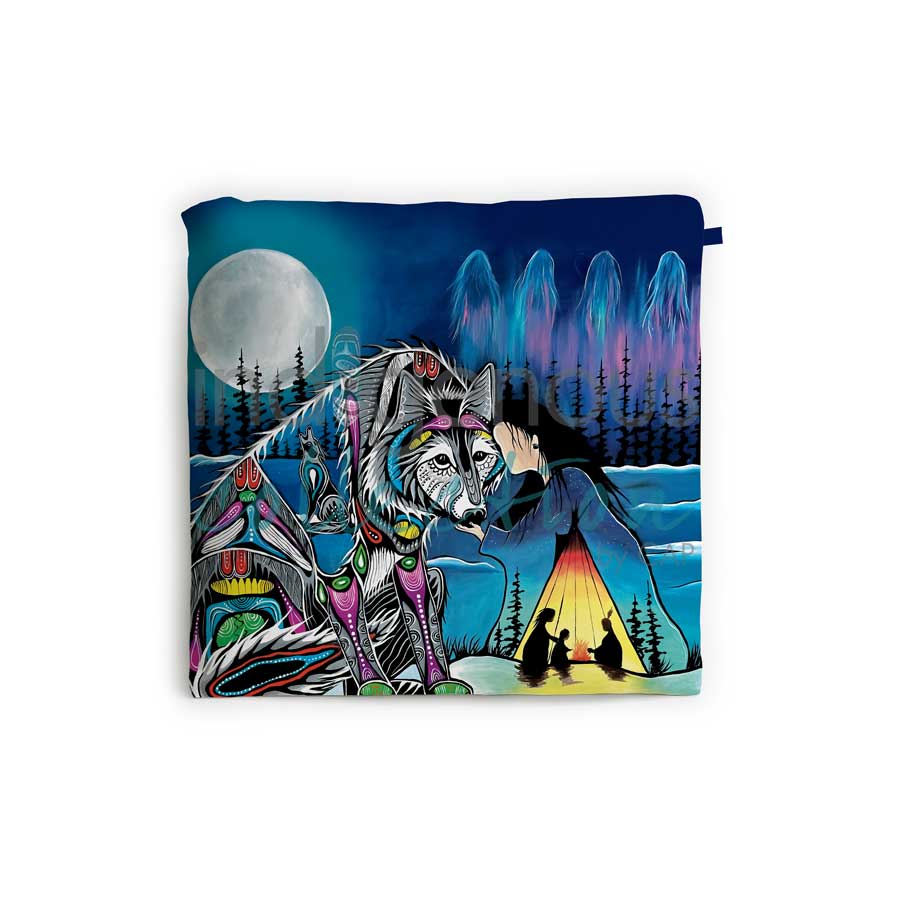 January Moon Reusable Shopping Bag by artist Jessica Somers