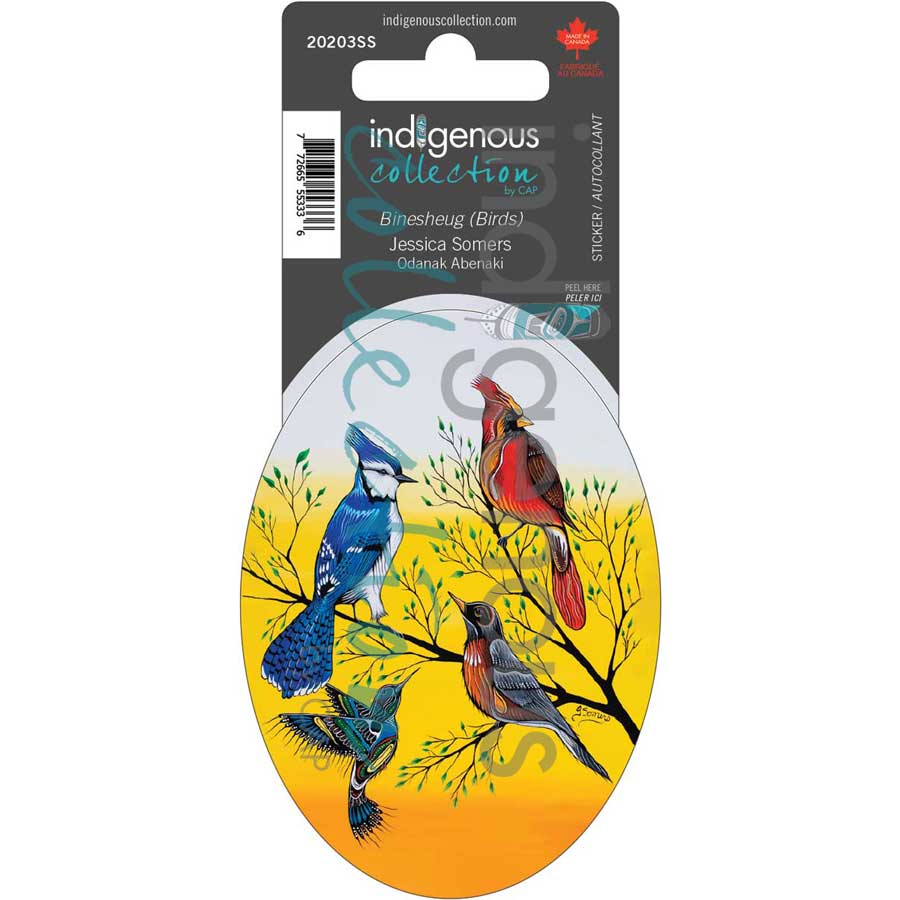 Binesheug (Birds) Sticker by artist Jessica Somers