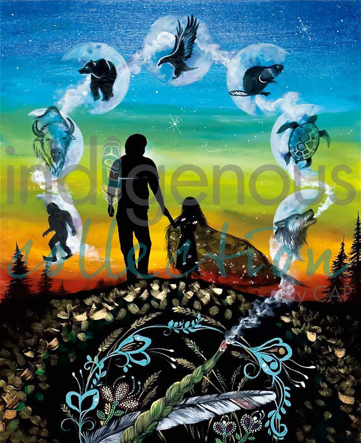 A Father's Guidance by artist Karen Erickson