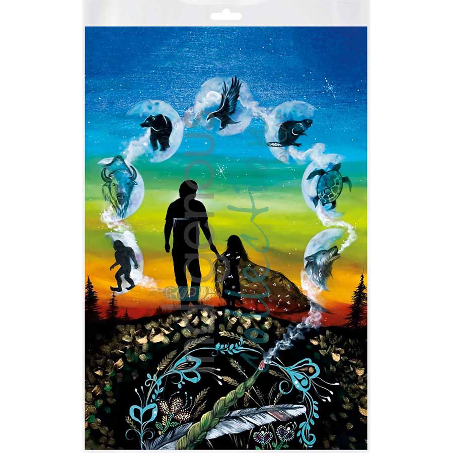 A Father's Guidance by artist Karen Erickson - Métis/Cree. Indigenous Collection