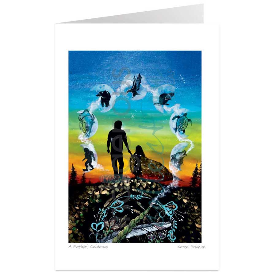 A Father's Guidance by artist Karen Erickson