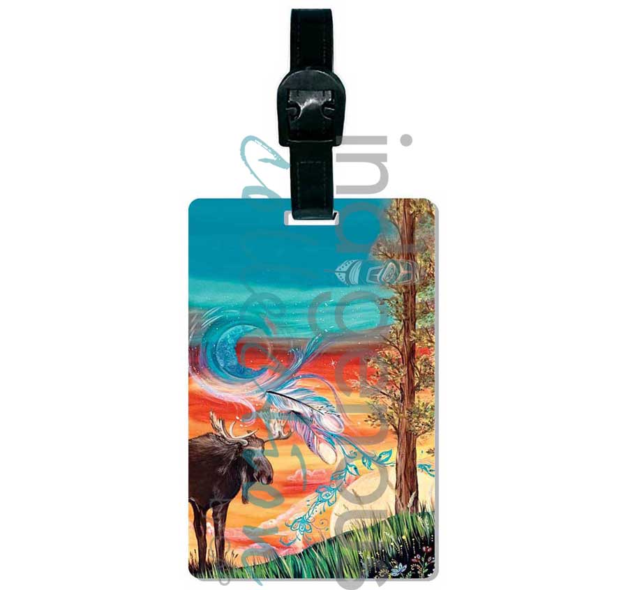 Harvest Sun Luggage Tag by artist Karen Erickson