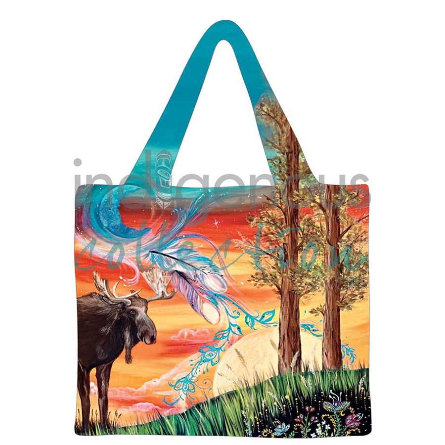 Harvest Sun Reusable Shopping Bag by artist Karen Erickson