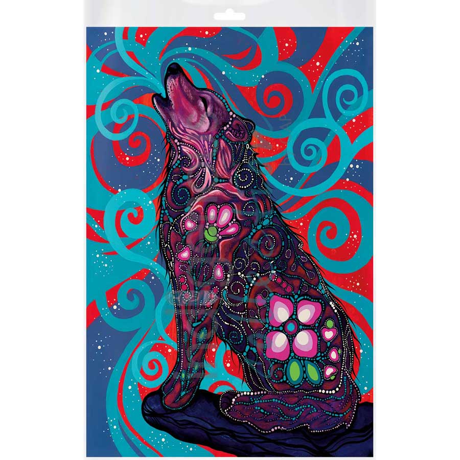 Maiingan Song by artist Jackie Traverse - Anishinaabe. Indigenous Collection