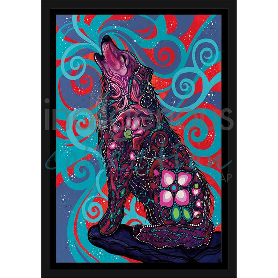 Maiingan Song by artist Jackie Traverse - Anishinaabe. Indigenous Collection