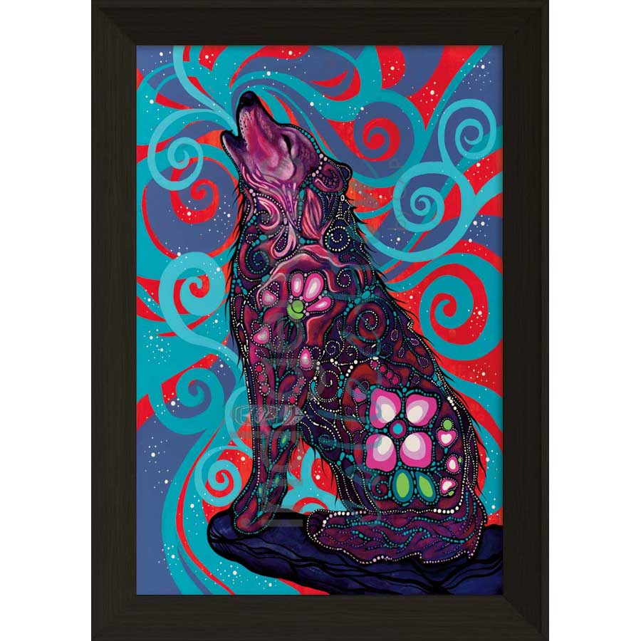 Maiingan Song by artist Jackie Traverse - Anishinaabe. Indigenous Collection